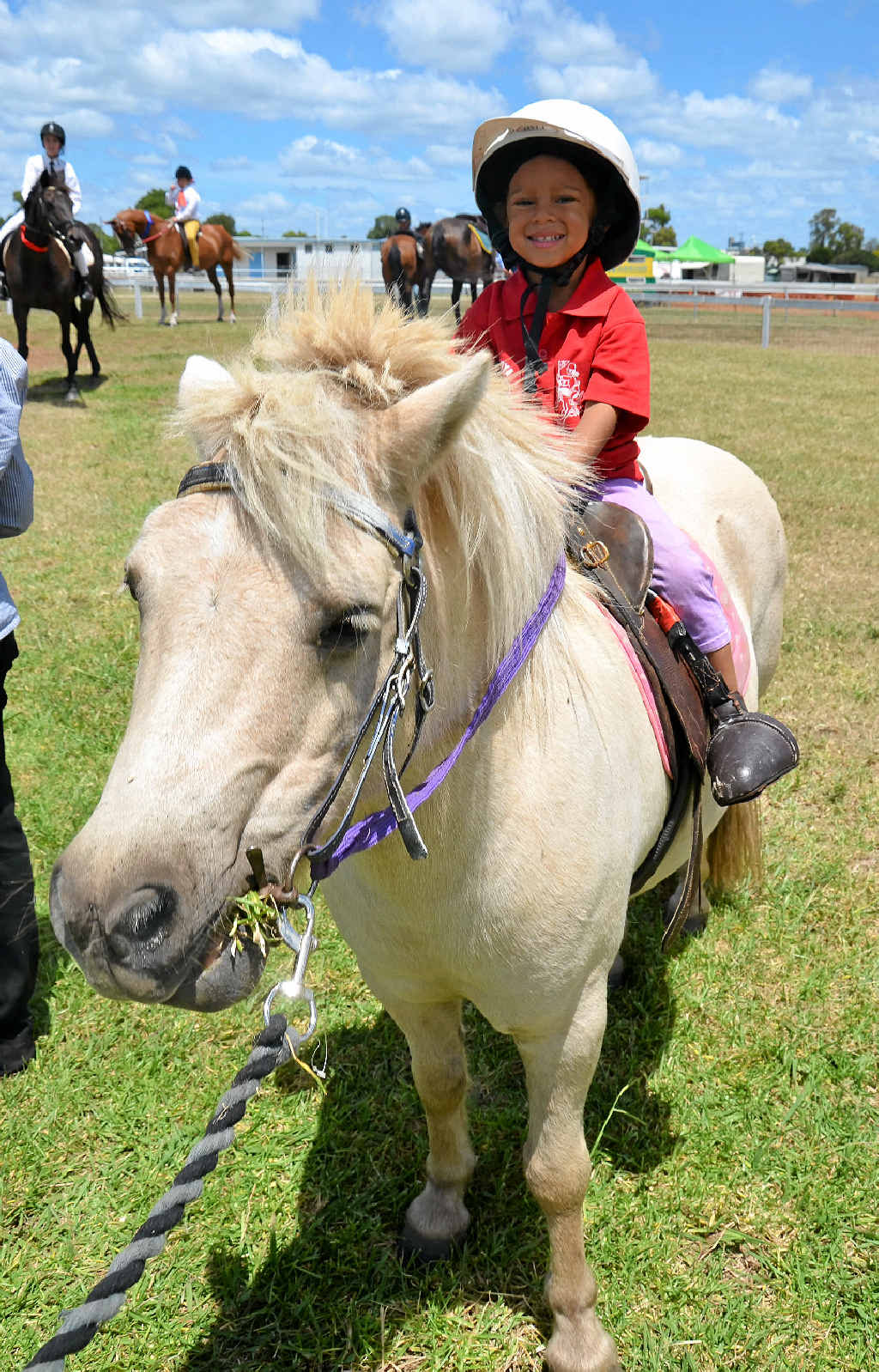 Gabi Newman, 3, from Clifton placed third in the under 7 local rider sporting events. Gabi Newman, 3, from Clifton placed third in the under 7 local rider sporting events.